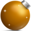 Golden ball icon 64x64